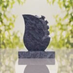 Rose Teardrop Headstone