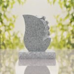 Rose Teardrop Headstone