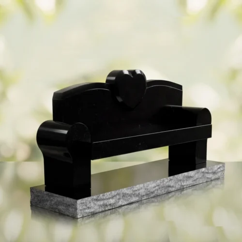 Heart Bench Headstone