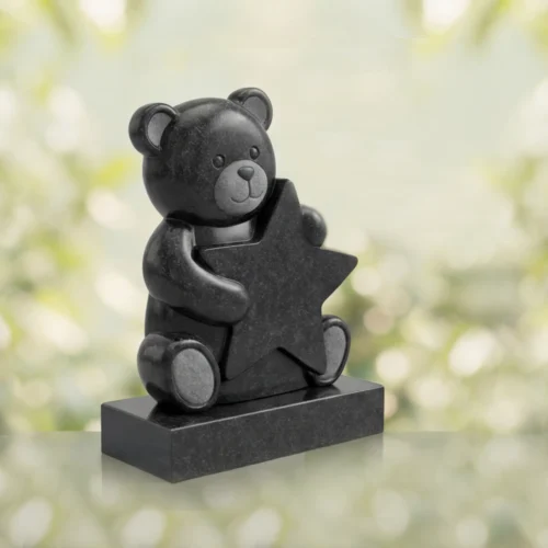 Teddy Bear Star Child Headstone