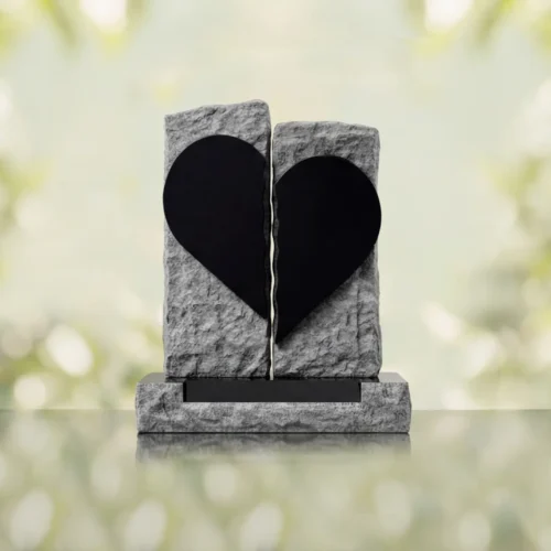 Broken Heart Companion Headstone