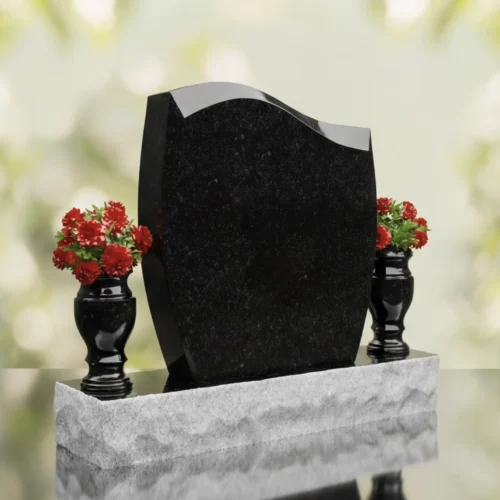 Wave Upright Headstone