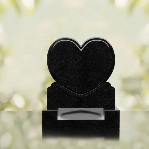 Heart Upright Headstone