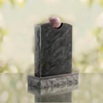 Modern Memorial Headstone with Ball Accent