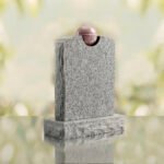 Modern Memorial Headstone with Ball Accent