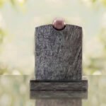 Modern Memorial Headstone with Ball Accent