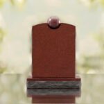 Modern Memorial Headstone with Ball Accent