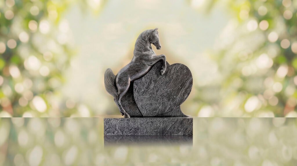 Horse Heart Headstone