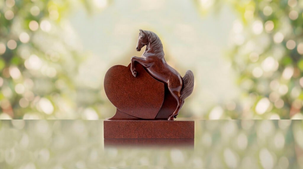 Horse Heart Headstone