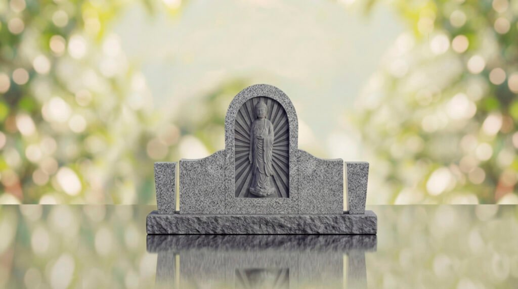 Buddhist Upright Headstone