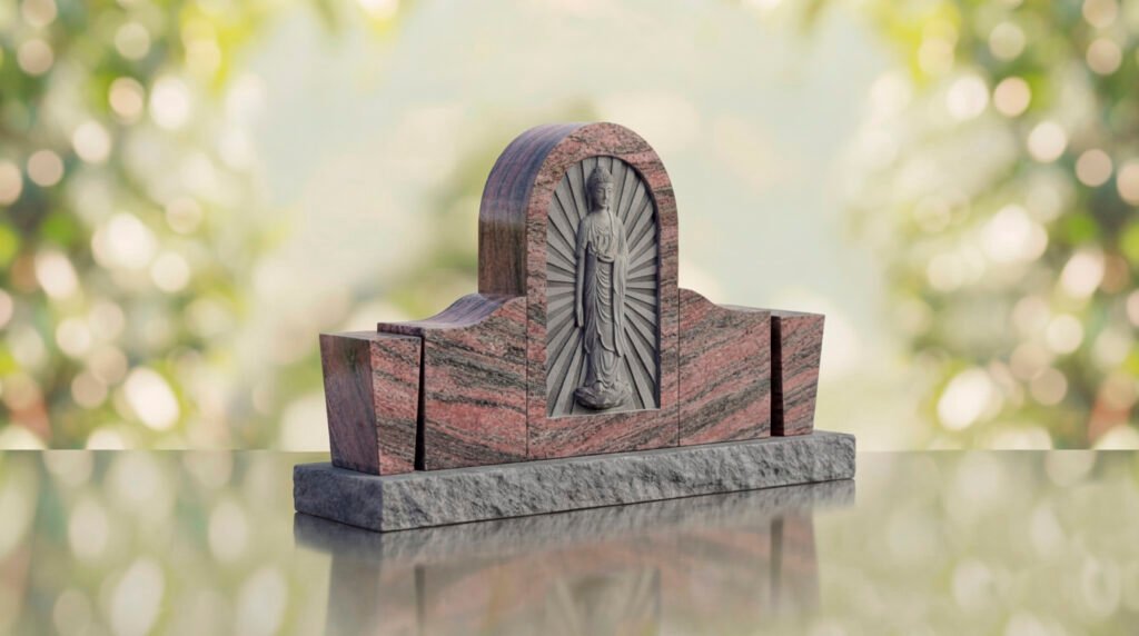 Buddhist Upright Headstone