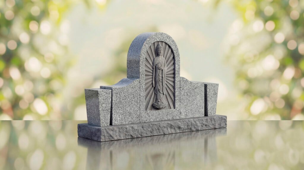 Buddhist Upright Headstone