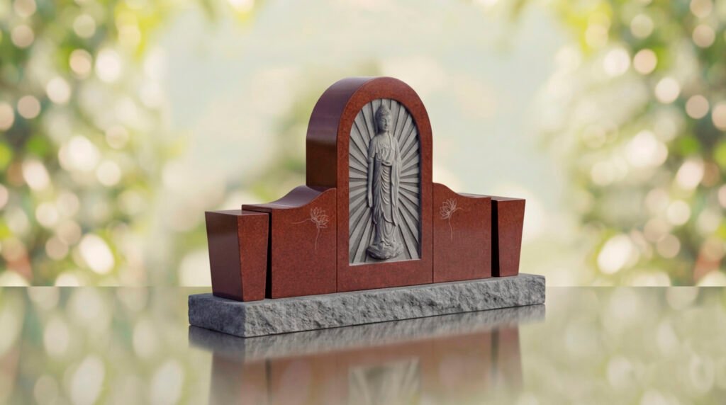 Buddhist Upright Headstone