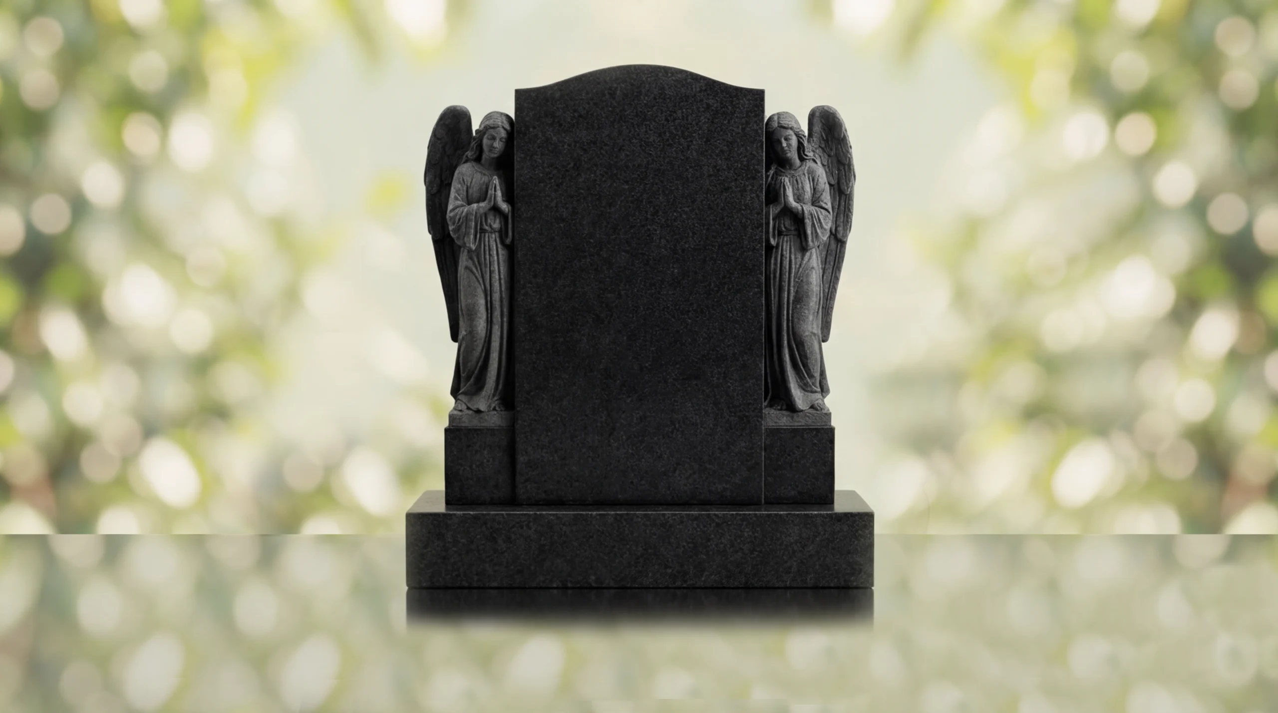 Double Angel Headstone Monument - Imagen 2