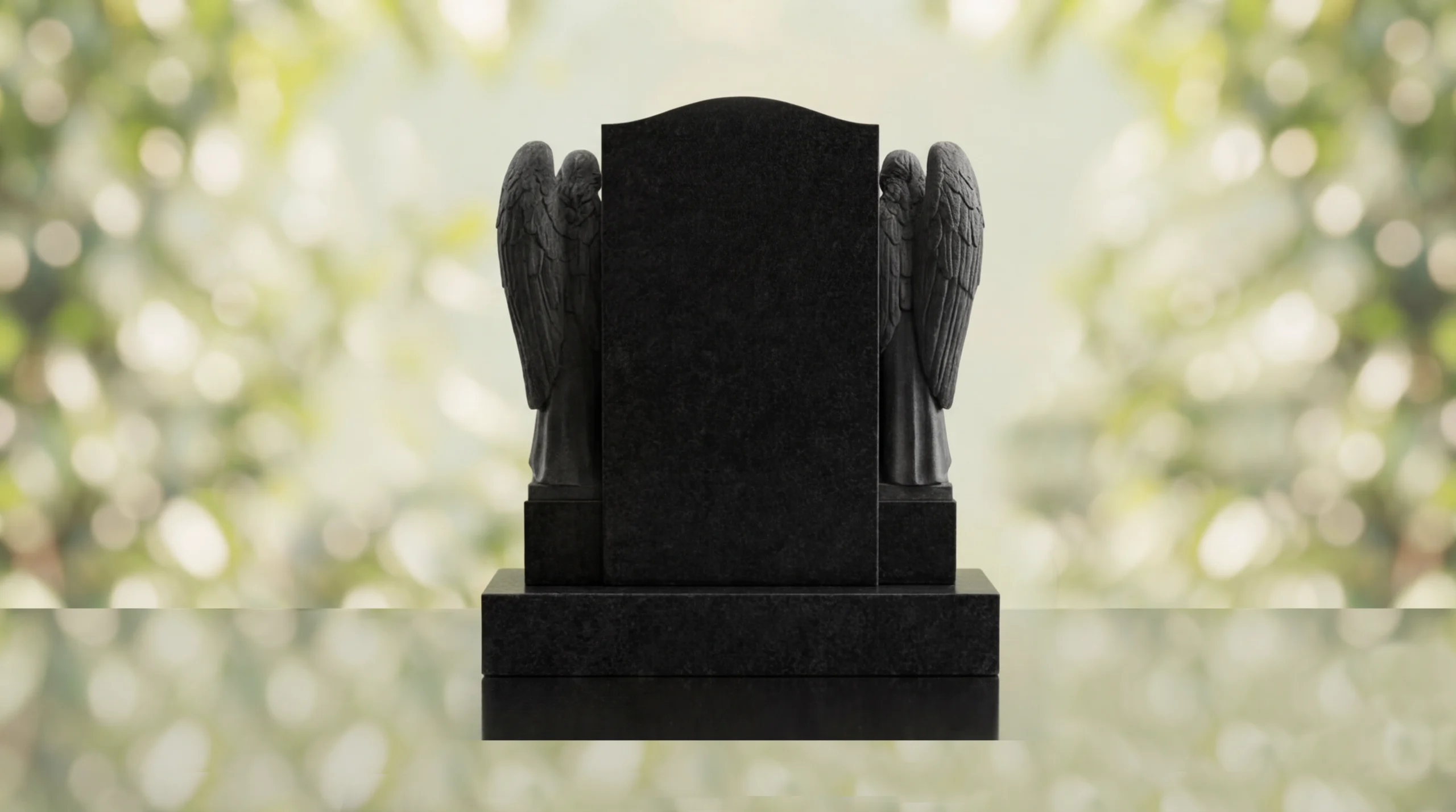 Double Angel Headstone Monument - Imagen 4