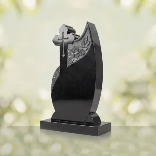 Orthodox Cross Teardrop Headstone