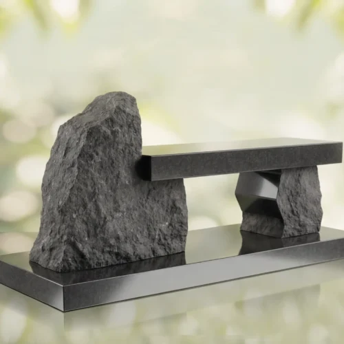 Modern Rustic Memorial Bench