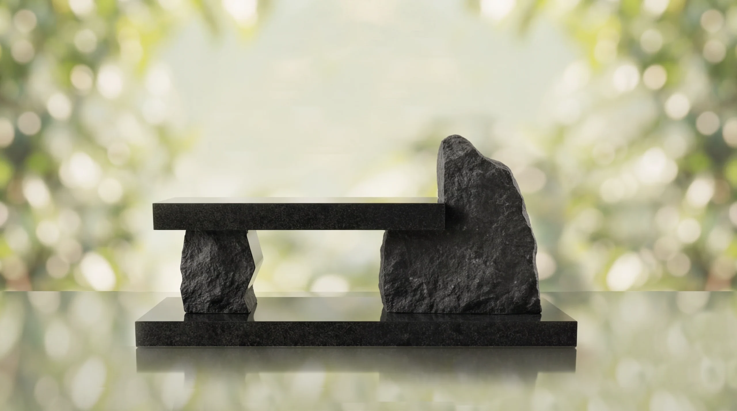 Modern Rustic Memorial Bench - Imagen 4