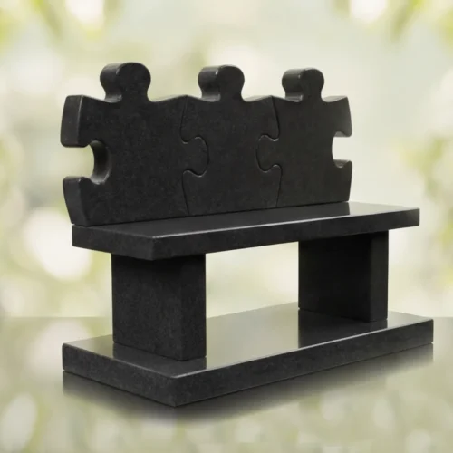 Puzzle Bench Headstone