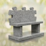 Puzzle Bench Headstone