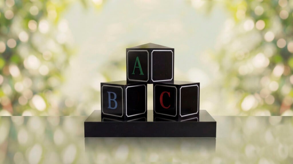 ABC Block Headstone