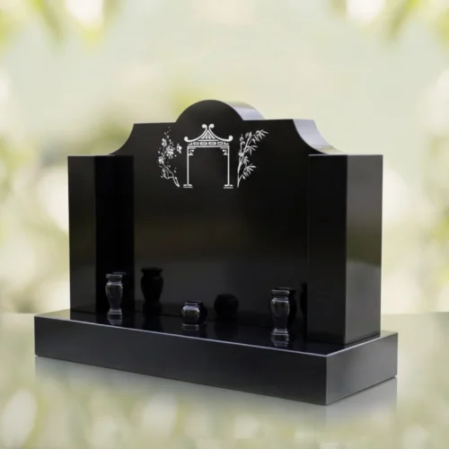 Asian Garden Headstone