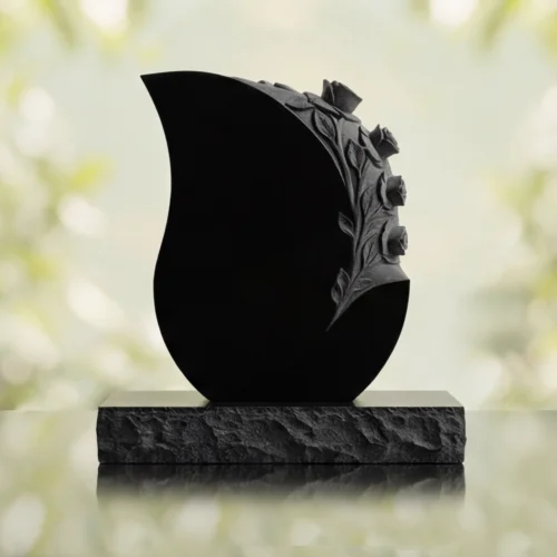 Rose Teardrop Headstone