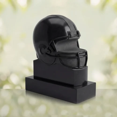 Football Helmet Headstone