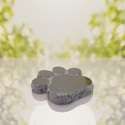 Paw Shape Flat Pet Headstone Marker