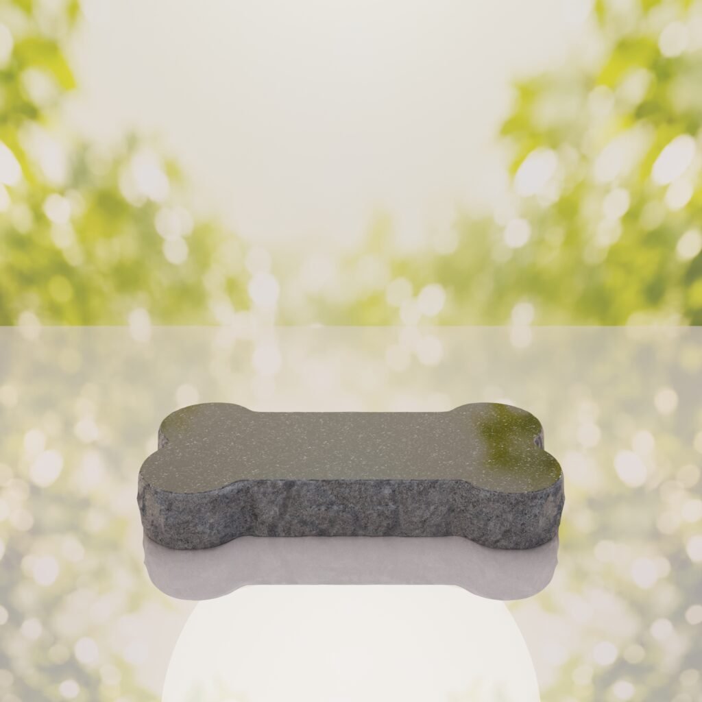Bone Shape Dog Flat Granite Memorial