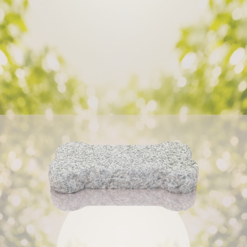 Bone Shape Dog Flat Granite Memorial