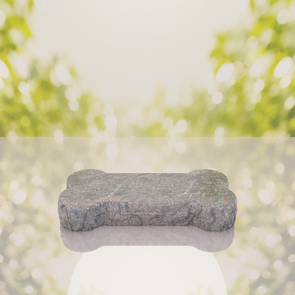 Bone Shape Dog Flat Granite Memorial