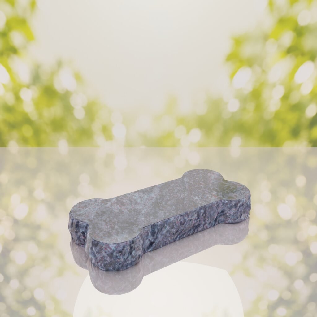 Bone Shape Dog Flat Granite Memorial