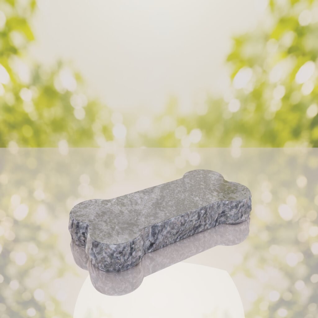 Bone Shape Dog Flat Granite Memorial