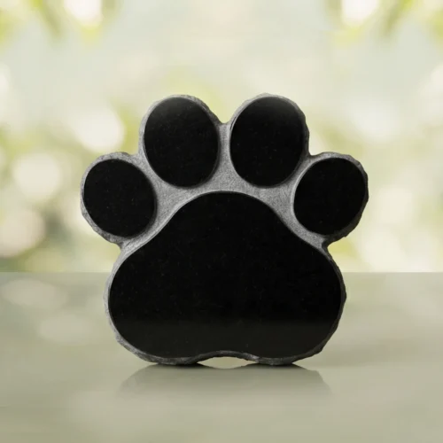 Paw Shape Flat Pet Headstone Marker