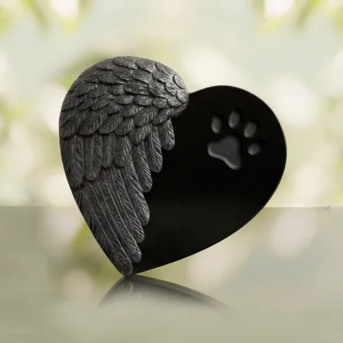 Angel Wing Heart Pet Memorial Marker