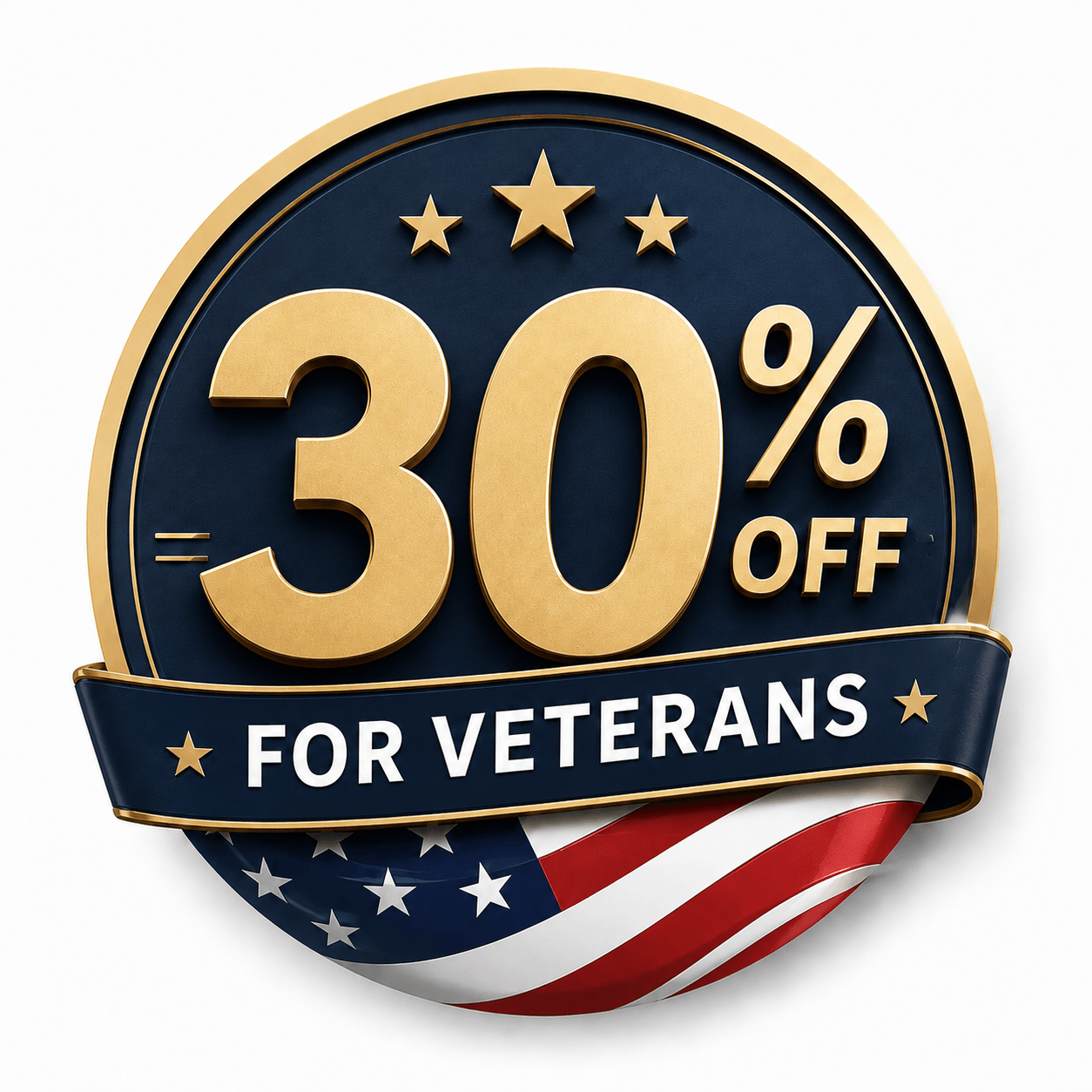 30% Off for Veterans