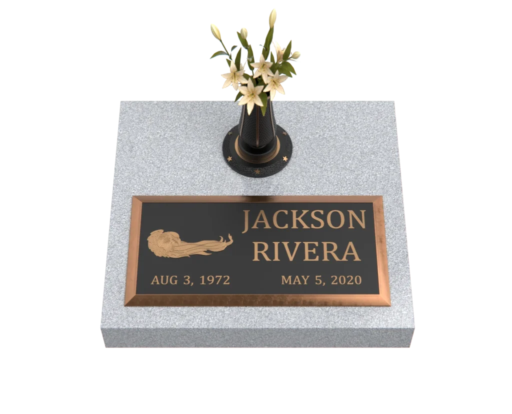 Adding A Bronze Vase For Headstone Placements
