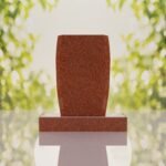 Jewish Menorah Granite Headstone