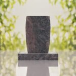 Jewish Menorah Granite Headstone