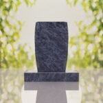 Jewish Menorah Granite Headstone