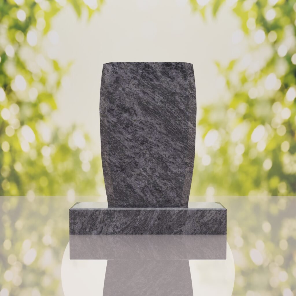 Jewish Menorah Granite Headstone