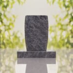 Jewish Menorah Granite Headstone