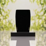 Jewish Menorah Granite Headstone