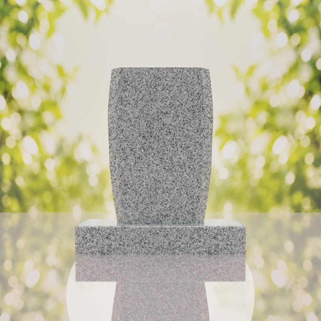 Jewish Menorah Granite Headstone