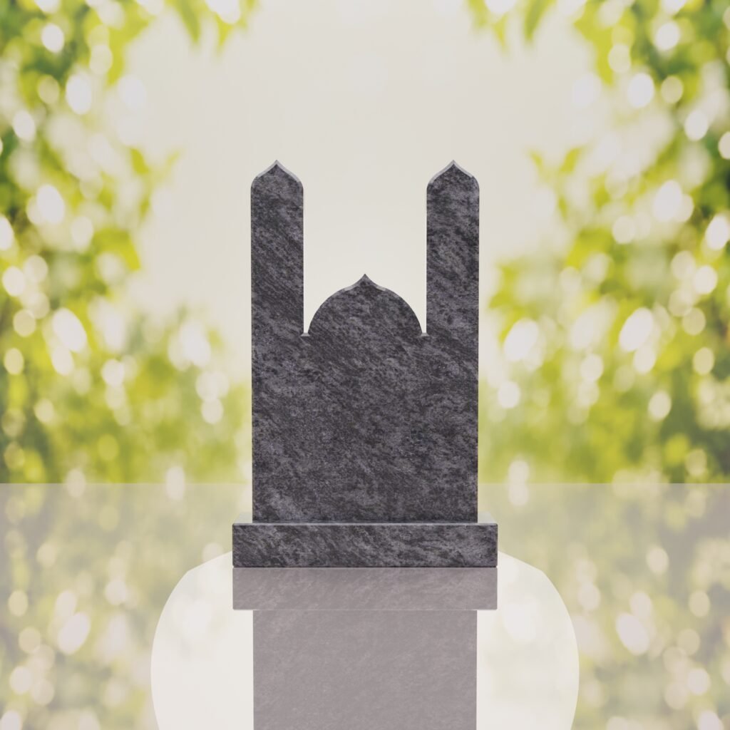 Islamic Minaret Companion Granite Headstone