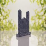 Islamic Minaret Companion Granite Headstone