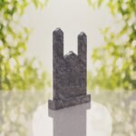 Islamic Minaret Companion Granite Headstone