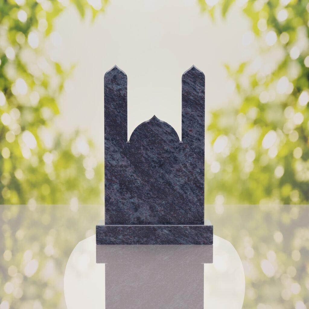 Islamic Minaret Companion Granite Headstone