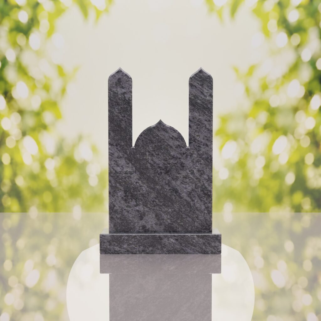 Islamic Minaret Companion Granite Headstone